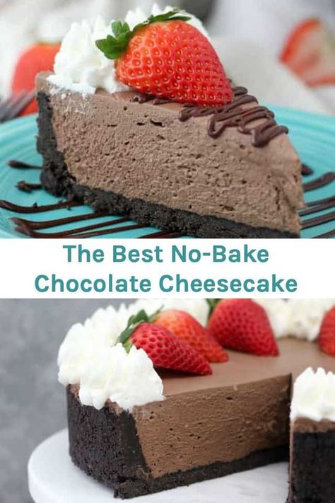 Chocolate Cheesecake Recipe No Bake, Chocolate Chip Cheesecake Recipes Easy, Easy Chocolate Cheesecake Recipes, No Bake Chocolate Cheesecake Recipes, Chocolate Cheesecake Recipe Easy, Easy No Bake Chocolate Cheesecake, Chocolate Cheesecake No Bake, Chocolate No Bake Cheesecake, Chocolate Cheesecake Pie