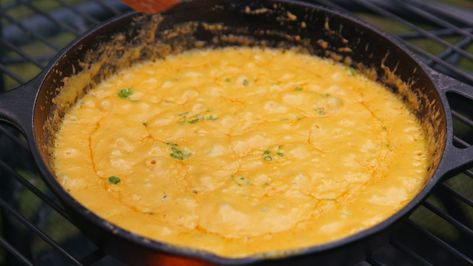 If You're Not Cooking Beer Cheese Over A Campfire, You're Missing OutDelish Skillet Beer Cheese, Dip On The Grill, Beer Cheese Recipe, Cheese Day, Beer Cheese Dip, Beer Cheese, Campfire Cooking, Football Food, Cheese Dip