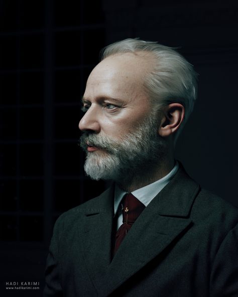 Pyotr Ilyich Tchaikovsky, Colorized Historical Photos, Classical Music Composers, Famous Composers, Sebastian Bach, Music Composers, Inspirational Artwork, Composers, Human Face