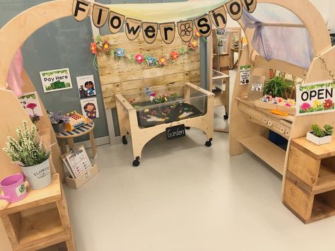 Garden Center Dramatic Play, Flower Shop Dramatic Play Preschool, Spring Dramatic Play Preschool, Preschool Plants, Flower Shop Dramatic Play, Simply Safari, Preschool Dramatic Play, Safari Classroom, Play Preschool