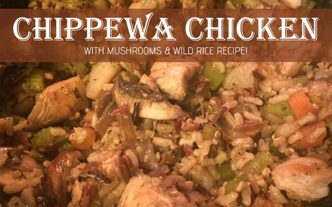 Ruby's Chippewa Chicken, Mushrooms & Wild Rice - Ruby and Roxanne Chicken And Wild Rice Recipes, American Chicken Recipes, Wild Rice Recipes, Native American Food, Native Foods, Chicken And Wild Rice, American Dishes, Wild Rice, American Food