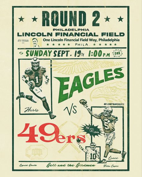 Vintage Philadelphia Eagles Poster, Vintage Eagles Football, The Eagles Aesthetic, Philadelphia Eagles Poster, Sorority Flyers, Expression Board, Eagles Poster, Philly Art, Formal Coolers