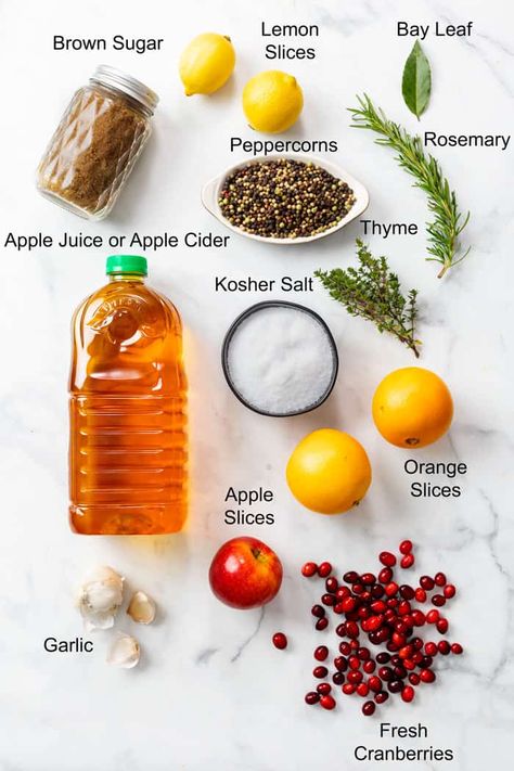 24 Pound Turkey, Turkey Brine Ingredients, Cranberry Turkey Brine, Turkey Brine With Orange Juice, Deep Fry Turkey Brine, Turkey Brine Apple Juice, Wet Brine For Turkey, Turkey Wet Brine Recipes, Turky Brine