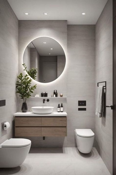 Home Interiors Neutral Modern Bathroom, Home Interiors, Beautiful Bathrooms, Bathroom Interior, Modern Bathroom, Seattle, House Interior, White, Home Decor