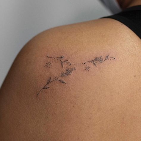 195 Beautiful Larkspur Tattoo Designs (2023) - TattoosBoyGirl Constellation Tattoo Ideas, Dave Tattoo, Star Constellation Tattoo, Larkspur Tattoo, Scorpio Constellation Tattoos, Aquarius Constellation Tattoo, Taurus Constellation Tattoo, Taurus Tattoo, Collage Project