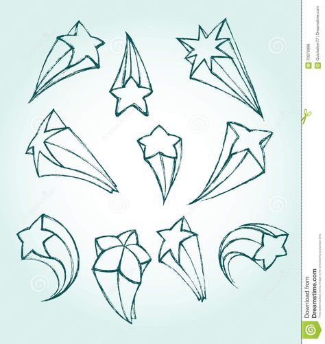 Star Sketch stock vector. Illustration ... Graffiti Stars Drawing, 3d Star Drawings, Star 3d Drawing, Vintage Star Illustration, Star Sketch Drawing, Different Ways To Draw Stars, 3d Star Drawing, Star Illustration Design, Star Reference