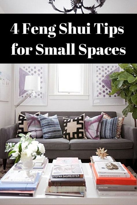 A small, confined room has the potential to inspire just as much as a room with high ceilings and distant walls. If done right, feng shui has the potential to transfer positive vibes to homeowners. To optimize the flow and vitality of small spaces, feng shui design strategy encourages these four actions! #diy #smallspaces #fengshui #small #diysmalldecor #smallspaces Diy Painted Floors, Room With High Ceilings, Room Feng Shui, Feng Shui Design, Modern Appartement, Easy Diy Paint, Modern Apartment Design, Feng Shui Bedroom, Brick Fireplace Makeover