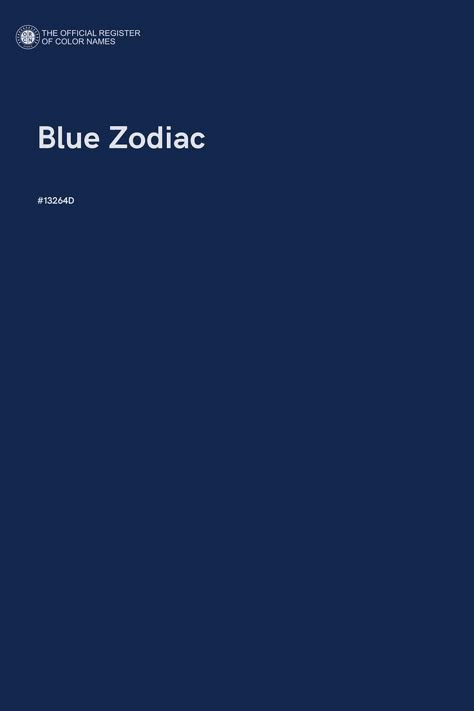 Blue Zodiac - Color Name of Hex #13264D Colour Palette Design, Blue Color Pallet, Blue Pallets, Flat Color Palette, Blue Shades Colors, Rgb Color Codes, Pantone Colour Palettes, Color Design Inspiration, Blue Palette