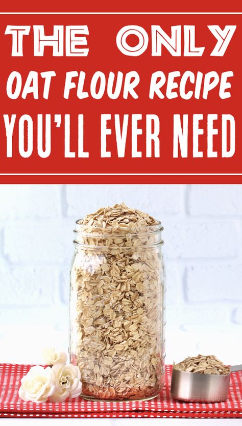 Oat Flour Recipes Uses For Oat Flour, Oat Flour Diy, How To Make Oat Flour From Oats, How To Make Oat Flour, Oat Flour Recipe, Frugal Girls Recipes, Substitute For Bread Crumbs, Healthy Chicken Breast Recipes, Easy Oatmeal Recipes