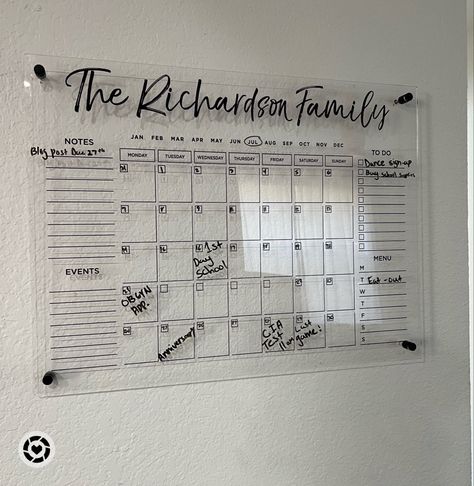 Add this to your back to school must haves. This acrylic board is perfect to keep the whole family organized and on top of the schedule. Back to school, family, organization Follow my shop @DemarcusBsean on the @shop.LTK app to shop this post and get my exclusive app-only content! #liketkit #LTKBacktoSchool #LTKfamily #LTKFind @shop.ltk Family Wall Calendar, Family Planner Wall, School Finds, Dry Erase Wall Calendar, Family Organization, Acrylic Calendar, Personalised Calendar, Dry Erase Wall, Planning Board