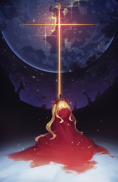 Fate Rin, Ereshkigal Fate, Fate Stay Night Rin, Ishtar Ereshkigal, Type Moon Anime, Fate Art, Tohsaka Rin, Fate Characters, Unlimited Blade Works