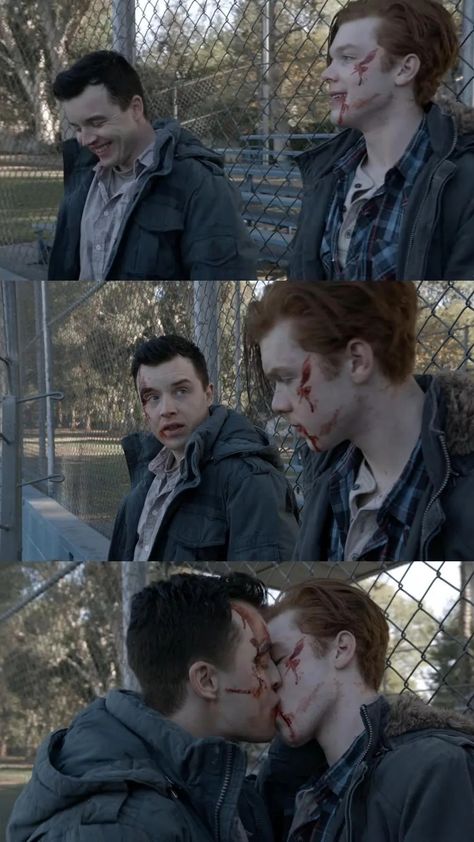 Mickey Milkovich, Alice And Wonderland Tattoos, Shameless Mickey And Ian, Ian Shameless, Noel Fisher, Mickey And Ian, Ian And Mickey, Felt Ideas, Cameron Monaghan