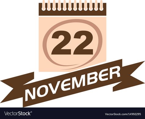 November 24 Calendar, November Sign, Ribbon Vector, November Calendar, 22 November, Business Names, Free Vector Images, Work On Yourself, Png Images