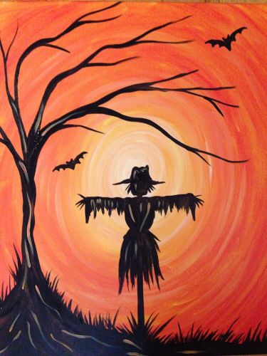 Halloween Canvas Paintings, Creative Pumpkin Painting, Fall Canvas Painting, Image Halloween, Fall Canvas, Paint Nite, Hand Painted Wall Art, Holiday Painting, Easy Canvas Painting