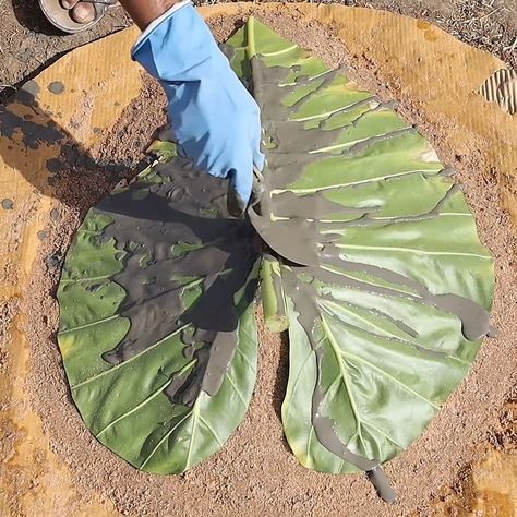 Cement Fountain, Hummingbird Bath, Large Backyard Landscaping, Concrete Leaves, Diy Cement, Concrete Coffee Table, Making Coffee, Cement Diy, Garden Plant Pots