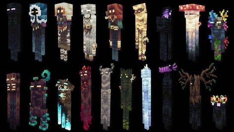 Minecraft Mob Redesign, Enderman Concept Art, Minecraft Custom Armor Textures, Minecraft Concept Art Mobs, Blockbench Minecraft Models, Minecraft Mod Ideas, Minecraft Mob Ideas, Minecraft Concept Art, Minecraft Mobs Ideas