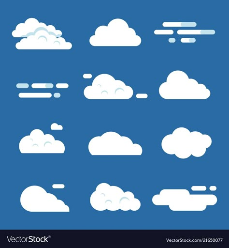 Cloud Vector Illustration, Cloud Illustration Design, Cloud Graphic Design, Cloud Graphic, Clouds Illustration, Sky Illustration, Weather Cloud, Cloud Illustration, Graphic Shapes Design