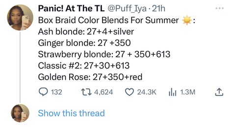 strawberry blonde box braids ginger bohemian summer black girl hairstyles color combinations Box Braids Color Combo, Strawberry Blonde Box Braids, Strawberry Blonde Braids, Box Braids Ginger, Box Braids Color, Braids Ginger, Braids Color, Hairstyles Color, Blonde Box Braids