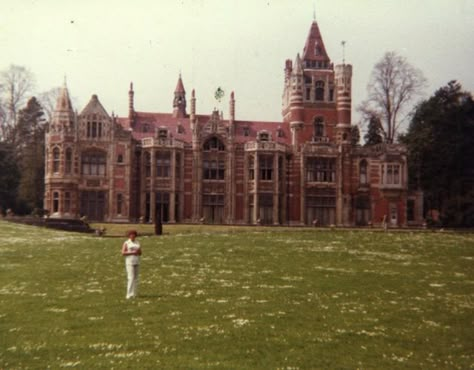 Louise Harrison, George's sister at Friar Park Friar Park George Harrison, George Harrison House, George Harrison Beatles, Friar Park, Castle Homes, Victorian Castle, Georgie Porgie, Country Manor House, Beatles George Harrison