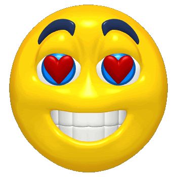 Download Beautiful Heart Eyes GIF for Whats App Heart Eyes Gif, Emoji Emotions, Big Smiley Face, National Smile Day, Heart Eyes Emoji, Emoticon Faces, Emoji Characters, Funny Minion Pictures, Animiertes Gif