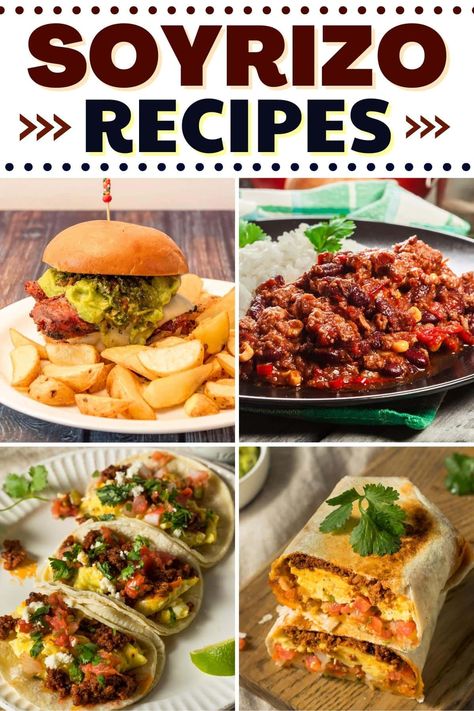 Plant Based Chorizo Recipes, Vegetarian Chorizo Recipe, Soyrizo Recipes Breakfast, Vegan Chorizo Recipes Dinners, Vegan Chorizo Recipes, Soyrizo Recipes, Soyrizo Tacos, Soy Chorizo Recipes, Chorizo Recipes Dinner