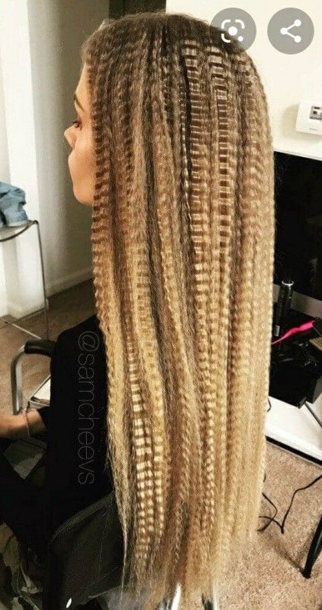 Long Hair Color Ideas, Barbie Hairstyles, Barbie Hairstyle, Wavy Bob Hairstyles, Crimped Hair, 80s Hair, Long Hair Color, Ribbon Hairstyle, Hair Dye Colors