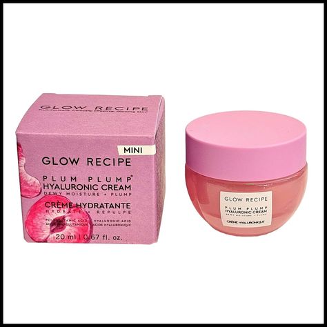 Glow Recipe PLUM PLUMP Hyaluronic Cream 20ml/0.67 oz Travel Size  Dewy Moisture Glow Recipe PLUM PLUMP Hyaluronic Cream 20ml/0.67 oz Travel Size Dewy Moisture                                                                               Brand New in Box not Sealed Glow Recipe PLUM PLUMP Hyaluronic Cream 20ml/0.67 oz Travel Size  Dewy Moisture Skincare Glow Recipe, Glow Recipe Plum Plump, Glow Recipe Skincare, Plum Plump, Glow Recipe, Glowing Skincare, Birthday Wishlist, Skin Care Moisturizer, Skin Care Women