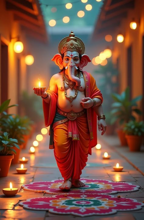 Om Ganeshay Namah, Ganapati Idol, Ganesh Rangoli, Hindu Statues Goddesses, Diwali 2024, Ganesha Sculpture, Ram Ji Photo, Photos Of Ganesha, Diwali Wallpaper