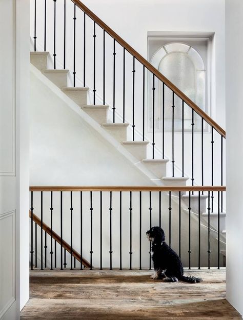 Notting Hill House, Serge Mouille Floor Lamp, Bert And May Tiles, Crittal Windows, Rose Uniacke, Outdoor Bathtub, Kali Ma, Iron Staircase, House Staircase