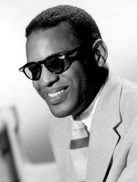 In MEMORY of RAY CHARLES on his BIRTHDAY - Born Ray Charles Robinson, American singer, songwriter, pianist, and composer. Among friends and fellow musicians he preferred being called "Brother Ray." He was often referred to as "The Genius." Charles was blinded during childhood due to glaucoma. Sep 23, 1930 - Jun 10, 2004 (liver failure) Nova Orleans, Charles Ray, Atlantic Records, Rock N’roll, Ray Charles, Rhythm And Blues, Jazz Blues, Pop Songs, Stevie Wonder