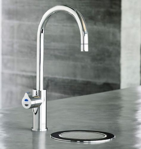 ZIp water tap with font in polished chrome Boiling Water Tap, Water Station, Space Saving Kitchen, Small Sink, Plumbing Problems, Water Valves, Laundry Appliances, Bar Sink, Water Faucet