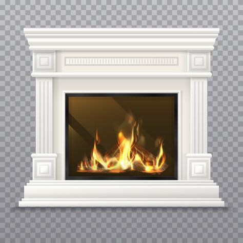 Indoor Chimney, Living Room Vector, Interior Design Vector, Empty Rooms Interior, Vintage Oven, Coal Stove, Classic Fireplace, Oven Design, Spring Interiors