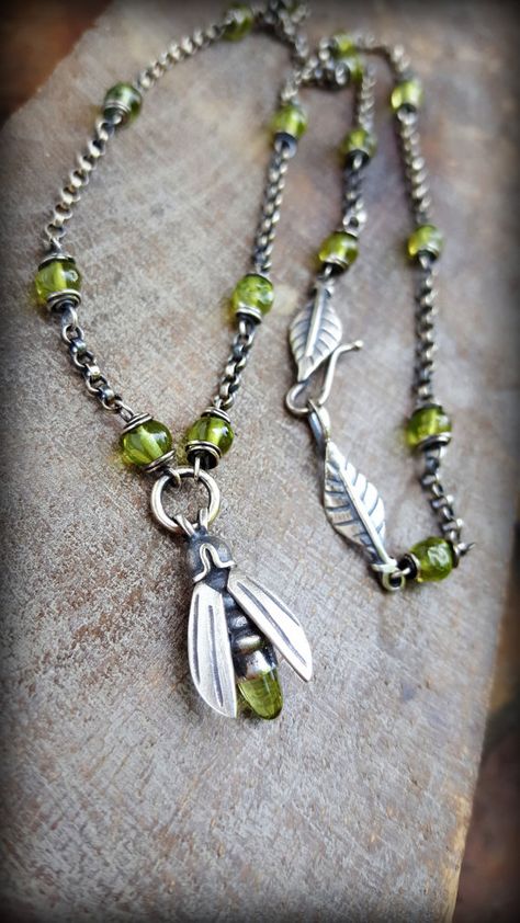 Dragonfly Jewelry Necklaces, Bug Necklace, Firefly Necklace, Firefly Jewelry, Insect Jewelry Necklaces, Dragonfly Necklace Novica, Insect Necklace, Peridot Necklace, Insect Jewelry