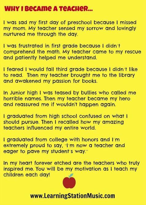 Why I became a teacher Become A Teacher, I Miss My Mom, Melbourne Florida, Learning Stations, Becoming A Teacher, Teacher Quotes, Body And Mind, All Quotes, Inspiring Quotes