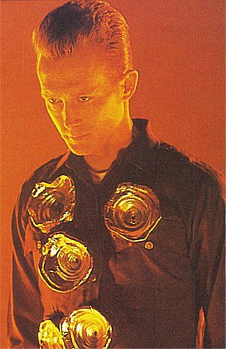 T-1000 (from Terminator 2: Judgement Day, 1991). Portrayed by Robert Patrick The Terminator 2, Robert Patrick, Terminator 1984, Terminator Movies, Judgement Day, T 1000, Greatest Villains, Fiction Movies, James Cameron