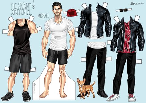 Make Me a Paper Doll on Behance Paper Doll Fashion, Paper Doll Costume, Boyfriend Fashion, Disney Paper Dolls, Printable Paper Dolls, Dolls Printable, Paper Boy, Paper Dolls Clothing, Barbie Sets