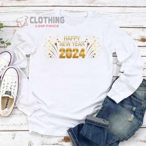 Happy New Year Shirt, New Year Shirt, Happy New Year 2024, New Years Shirts, Year 2024, New Years Eve Party, Air Jet, New Years Eve, 50 50