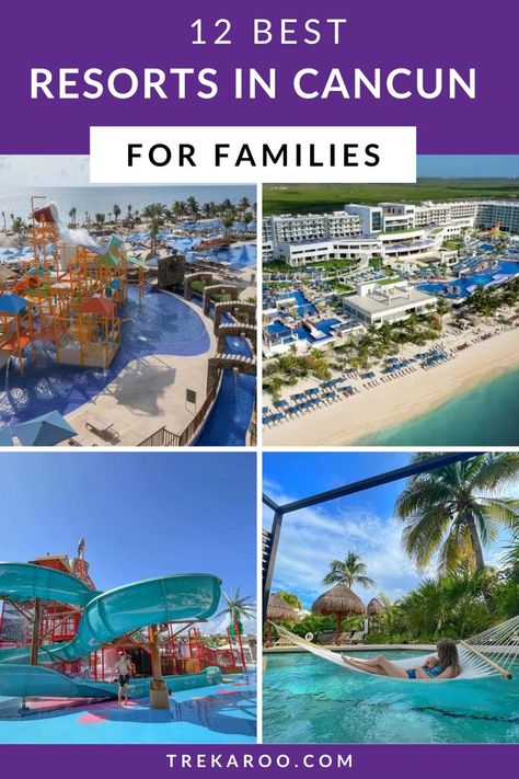 12 Best Resorts in Cancun for Families Cancun Mexico Resorts, All Inclusive Mexico, Top All Inclusive Resorts, Cancun Travel, Cancun All Inclusive, Best Family Resorts, Cancun Trip, Latin America Travel, Best All Inclusive Resorts