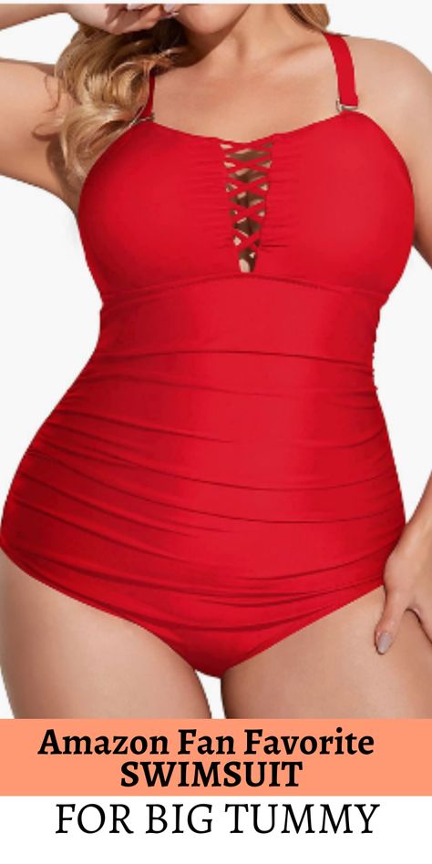 Plus Size Bathing Suits, Plus Size Swimwear Big Belly, Swimsuit For Big Tummy, Flattering Bathing Suit, Full Coverage Swimwear, Bathing Suit Styles, Best Swimwear, Plus Size One Piece, Best Swimsuits