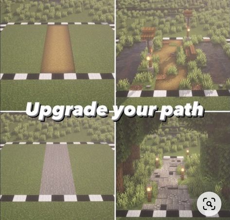 Minecraft Random, Minecraft Path, Rikka And Yuuta, Minecraft Building Guide, Cottagecore Minecraft, Rumah Minecraft Sederhana, Play Minecraft, Minecraft Structures, Bangunan Minecraft