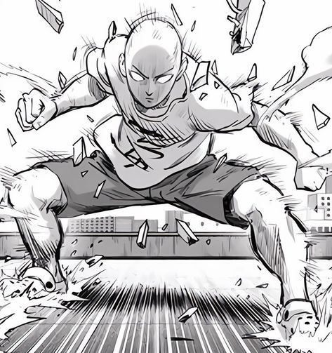 Manga : One Punch Man Anime Punch Reference, Punch In The Face Drawing Reference, Punching Poses, Punch Drawing, Saitama Tatsumaki, Saitama Manga, One Punch Man 3, Punch Manga, Samurai Drawing