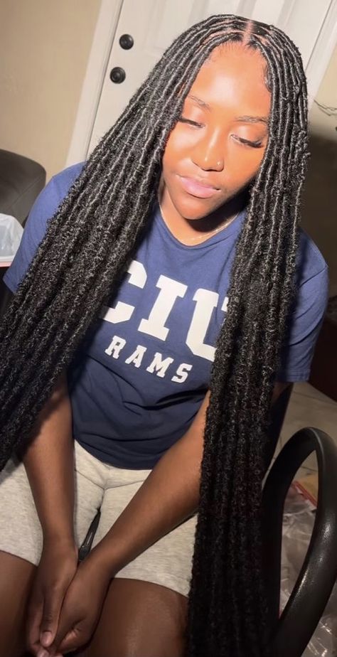 Soft Locs Dipped In Hot Water, Small Butterfly Locs, Small Soft Locs, Long Soft Locs, Long Butterfly Locs, Faux Loc, Soft Locs, Braided Hairstyles For Black Women Cornrows, Butterfly Locs