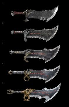 Blades Of Chaos, God Of Wars, Symbole Viking, 다크 판타지, Cool Swords, Fantasy Armor, 영감을 주는 캐릭터, Video Game Art, Tao