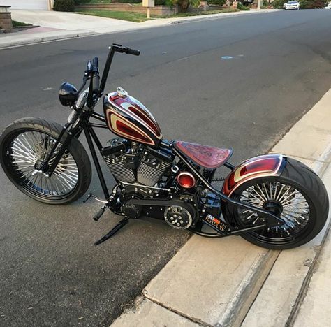 Harley Davidson Bobber, Moto Chopper, Custom Motorcycles Bobber, Custom Motorcycles Harley, Bobber Custom, Chopper Bobber, Harley Bobber, Vespa Scooter, Bobber Bikes