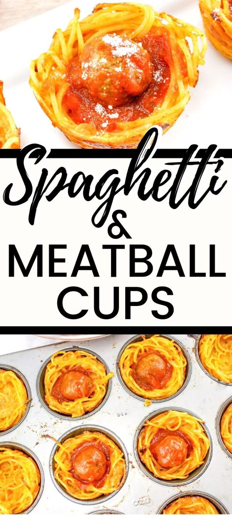 Spaghetti Cups, Meatball Cups, Kids Appetizers, Easy Kid Friendly Dinners, Kid Friendly Meals Easy, Spaghetti Meatballs, Clue Games, School Meals, Muffin Tin Recipes