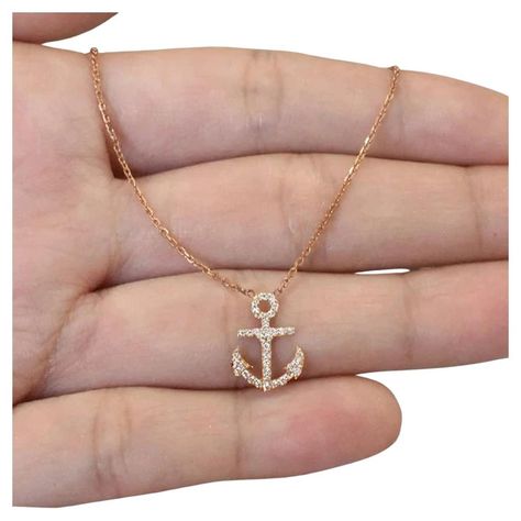 Art Deco Pendant Necklace, Rose Gold Chain Necklace, Dainty Pendant Necklace, Ocean Necklace, Gold Chain Design, Rose Gold Charms, Anchor Necklace, 18k Gold Necklace, Star Pendant Necklace