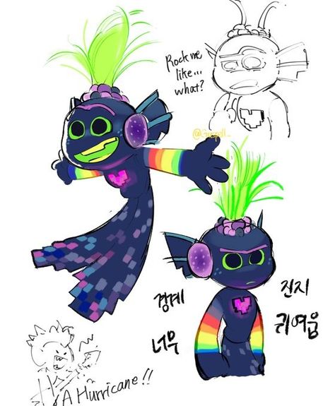 Brynth Trolls, King Trollex X Branch, Techno Trolls Oc, King Trollex Fanart, Trollex Fanart, Troll Sona, Trollex Trolls, Trolls Fanart, Dreamworks Art