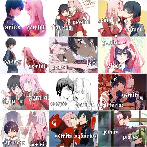 Zodiac Signs Couples, Zodiac Signs Elements, Zodiac Couples, Zodiac Signs Pictures, Zodiac Things, Gemini Girl, Zodiac Signs Relationships, Zodiac Characters, Anime Zodiac