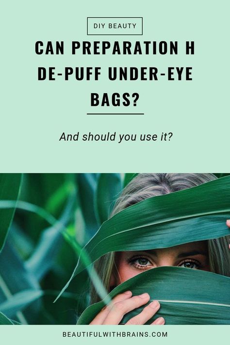 Eye Bags Makeup, Preparation H, Skincare Habits, Bags Makeup, Under Eye Puffiness, How To Get Rid Of Pimples, Skincare Blog, Bad Smell, Nasal Spray