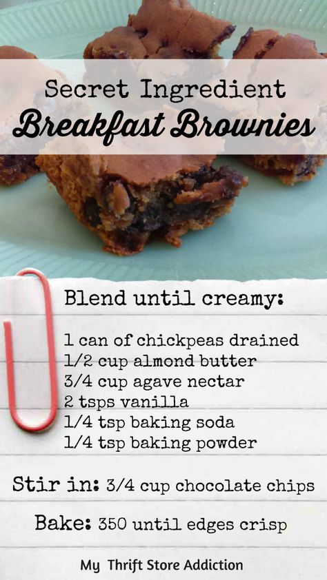 The secret is out! These breakfast brownies are deceptively delicious! Deceptively Delicious Recipes, Sneaky Healthy Recipes, Jack Snacks, Muffin Monster, Blw Meals, Deceptively Delicious, Breakfast Brownies, Clean Eating Kids, 500 Calorie Meals